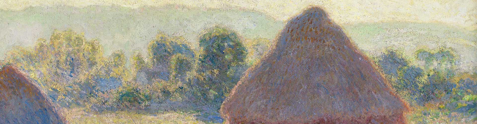Claude Monet's Meules, milieu du jour [Haystacks, midday], 1890